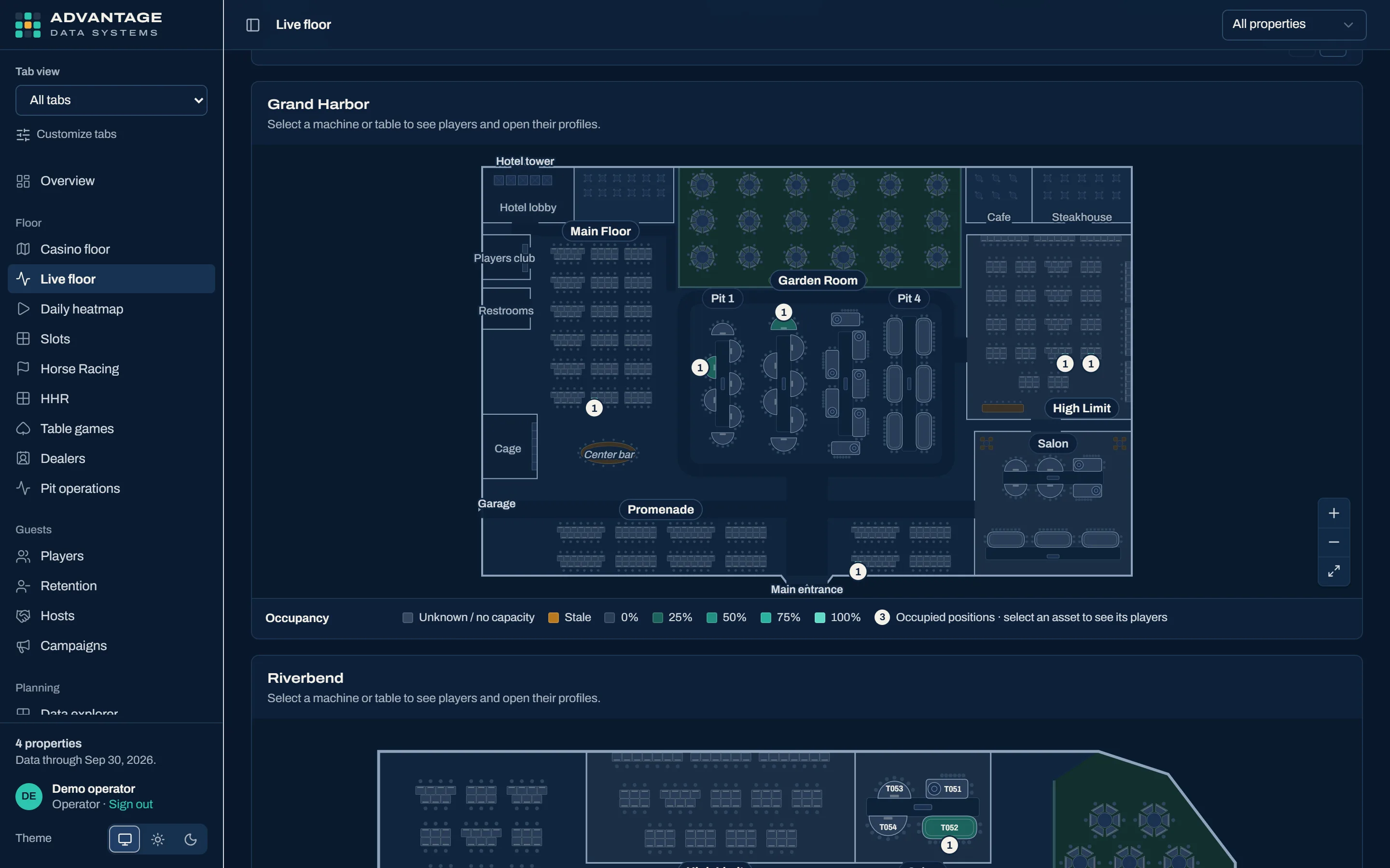 Live floor in Advantage Data Systems